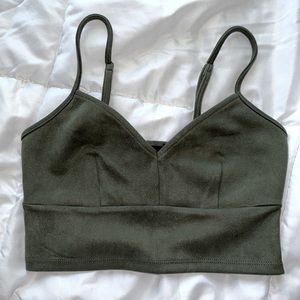 green crop top ! 💚